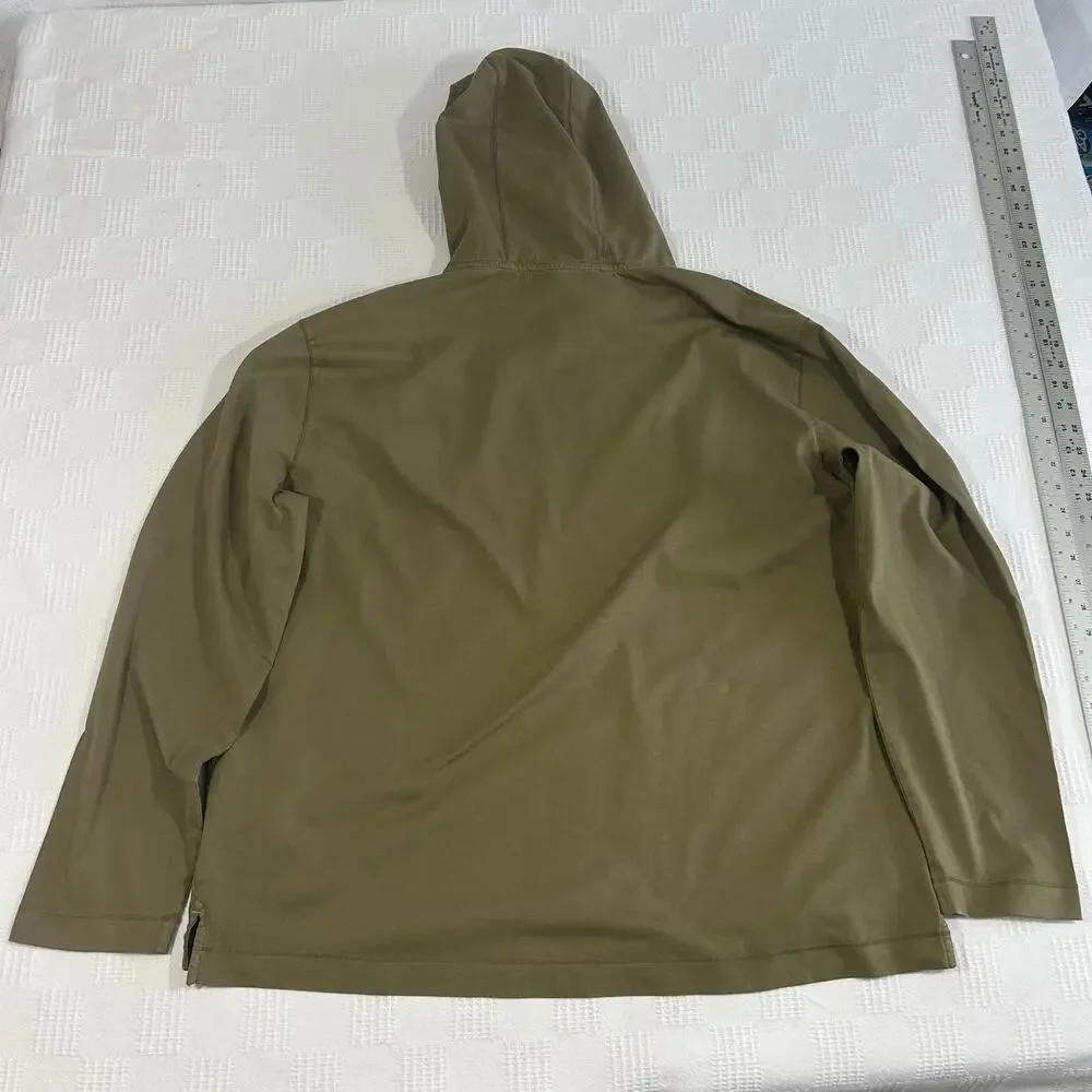Banana Republic XL Ultimate Tee Hoodie Jersey Exploration Green 100% Cotton